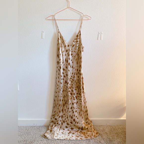L’agence leopard print slip dress - Picture 1 of 7
